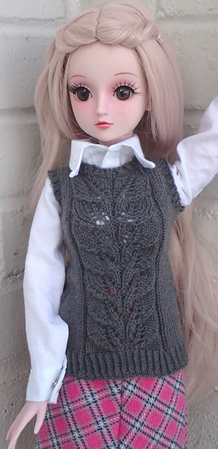 Leaf Motif Vest for BJD Doll