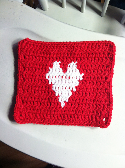 Valentine Heart Sampler Square
