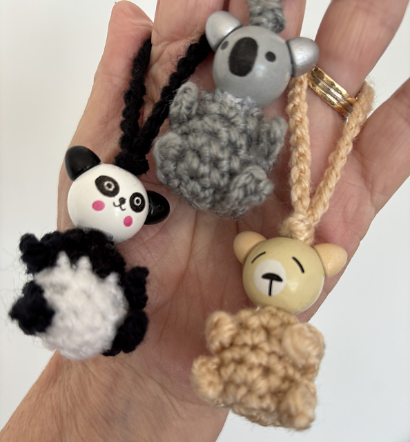 Animal Bead Head Keyrings