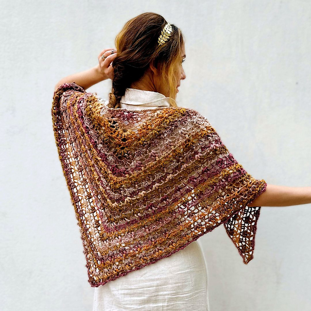 Châle au crochet