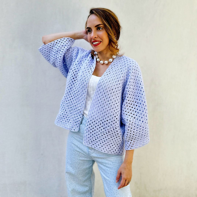 Veste Hexagone au crochet
