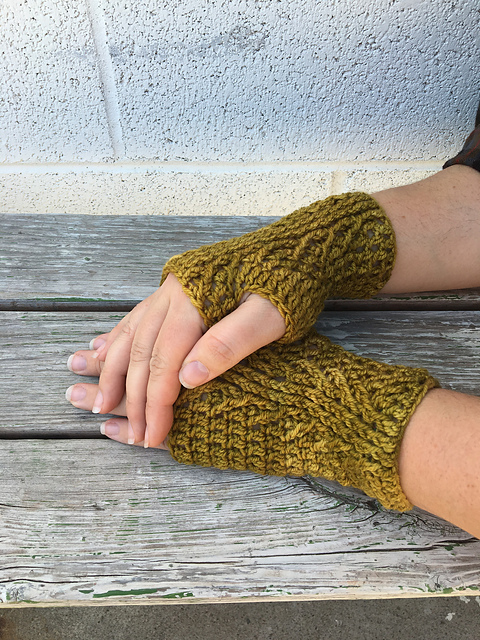 Cinnamon Sticks Fingerless Gloves