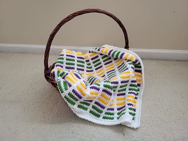 Bright Bricks Mosaic Blanket