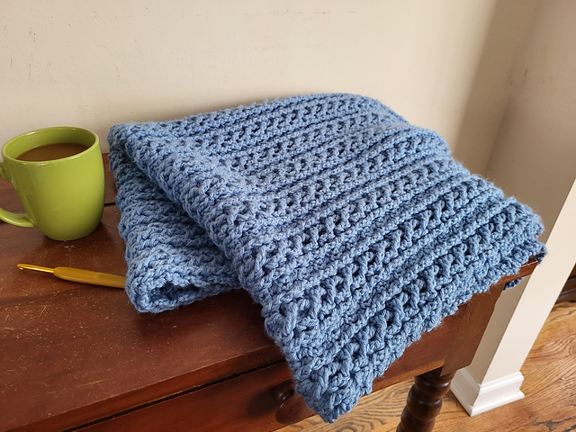 Petite Cables Crochet Blanket