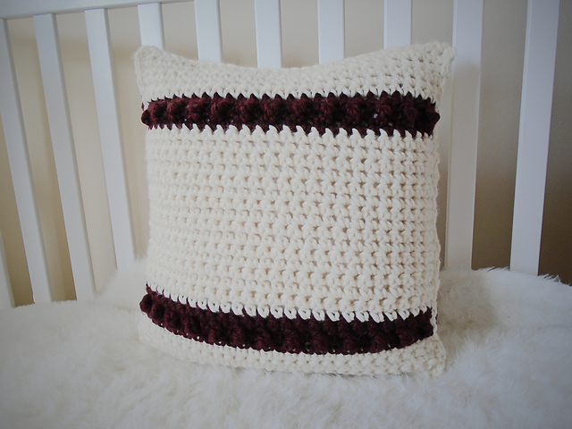 Color Block Bobble Pillow 2