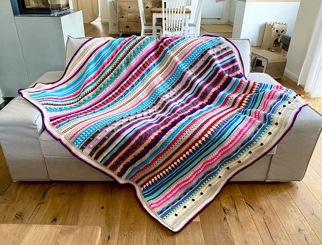 Rainbow Sampler Blanket — foto 5