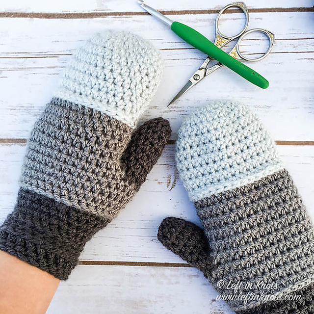 Colorblock Mittens