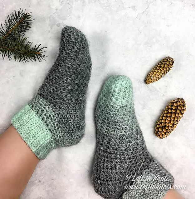 Wintermint Slipper Socks
