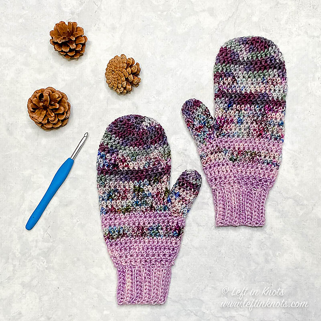 Faded Stripe Mittens