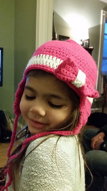 Beanie with Ear Flaps and a Bow