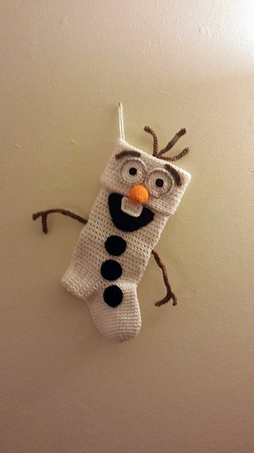 Frozen Snowman Stocking