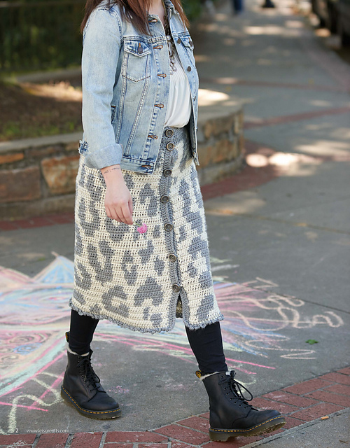 Snow Leopard Skirt
