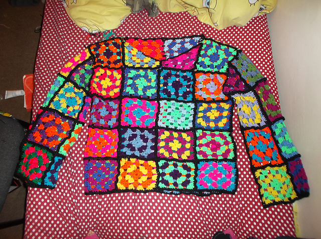 Rainbow Patchwork Jumper