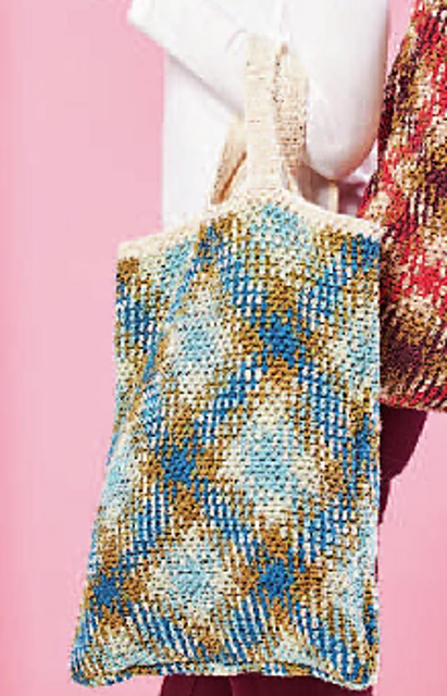 Modell #13 Tasche im Karo-Look