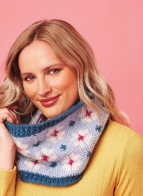 Floral Mosaic Cowl