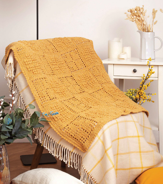 Bobble Blossom Blanket