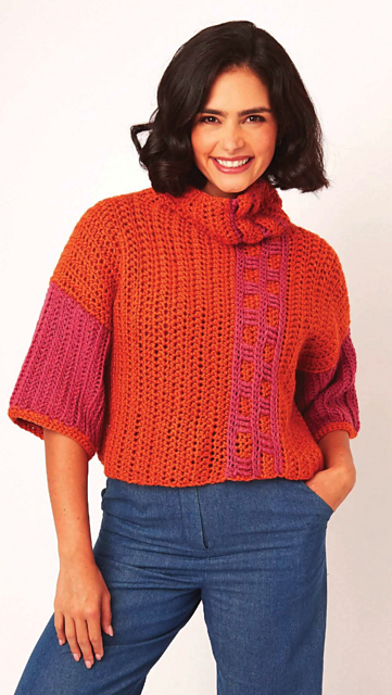 Geo-Panel Sweater
