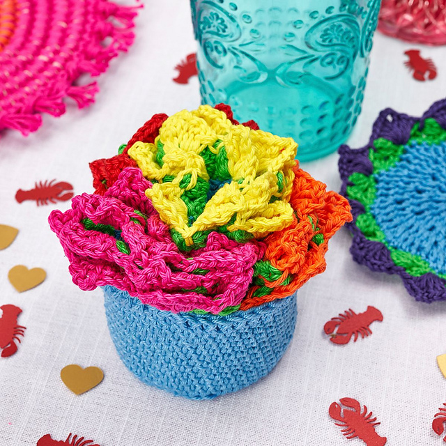 Flower Vase Coaster Set