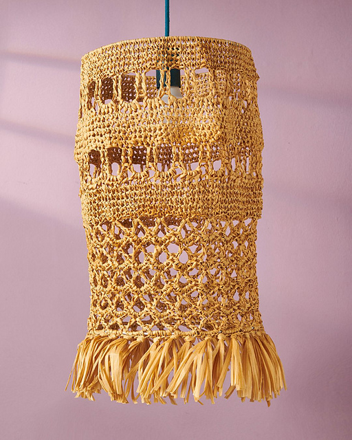 Light Touch Raffia Lampshade