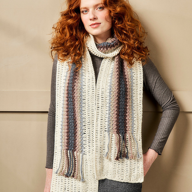 Front and Centre Striped Scarf