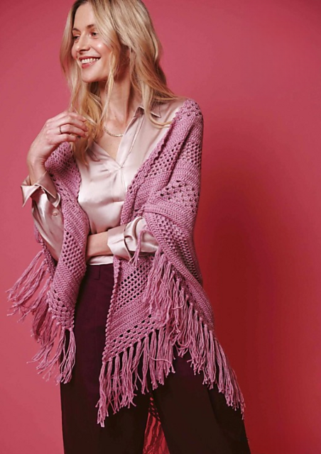 Crochet Triangle Shawl