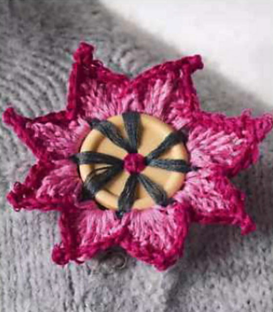 Button Brooch