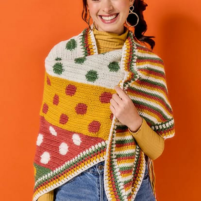 Spots and Stripes Shawl