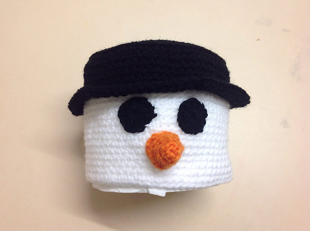 Snowman Toilet Roll Cover