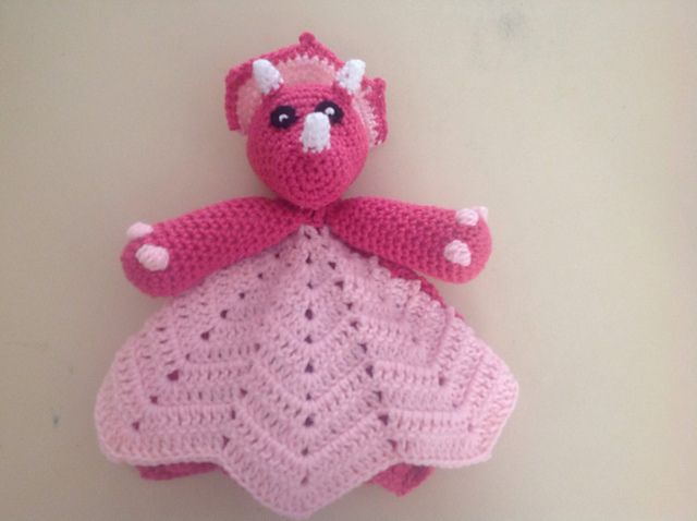 Tara Triceratops Security Blanket