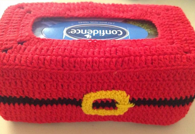 Santa Tissue Box Cover