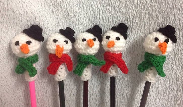 Snowman Pencil Topper