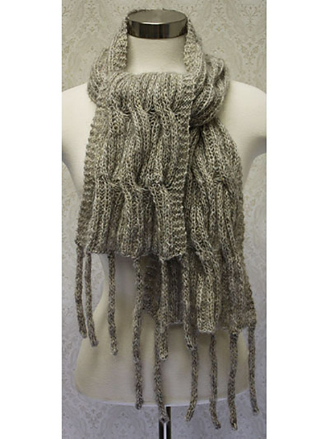Ribbed Cables Scarf