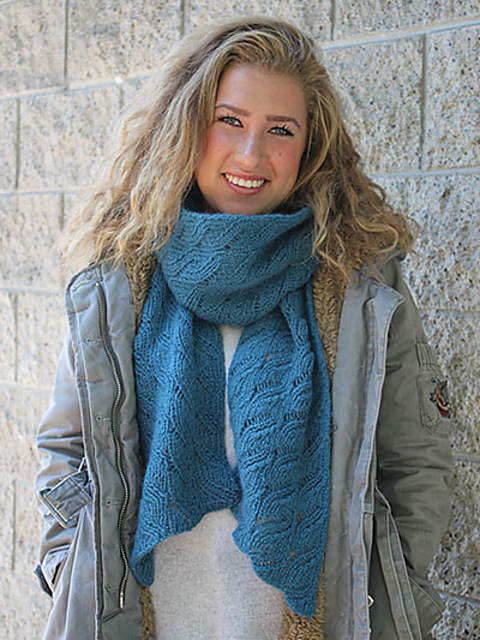 Lacy Leaves Scarf