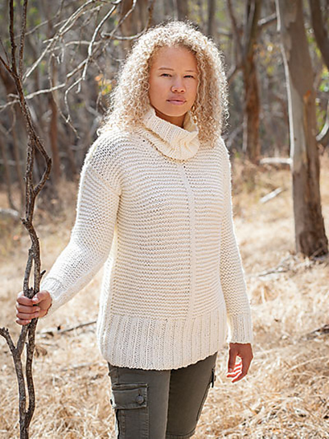 Chunky Garter Sweater
