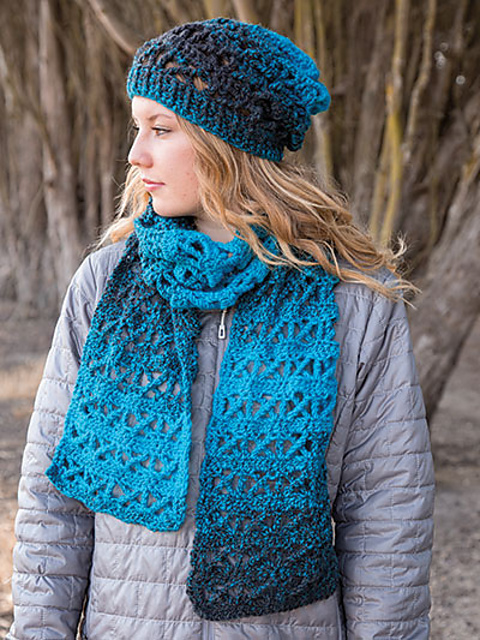 Her Scarfie & Hat Openwork