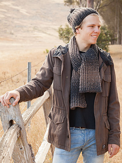 His Scarfie & Hat Rib