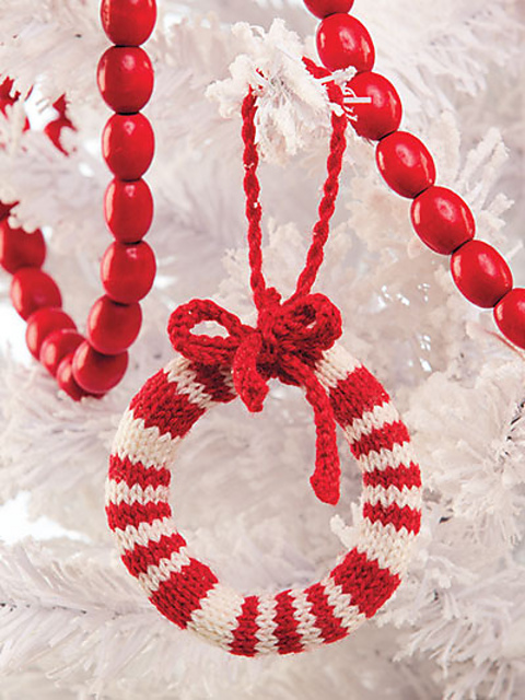 Candy Cane Wreath