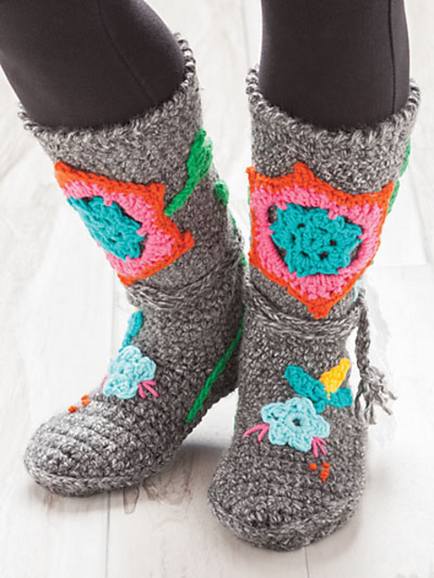 Patchwork Booties