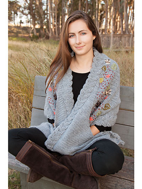 Poetria Embroidered Wrap