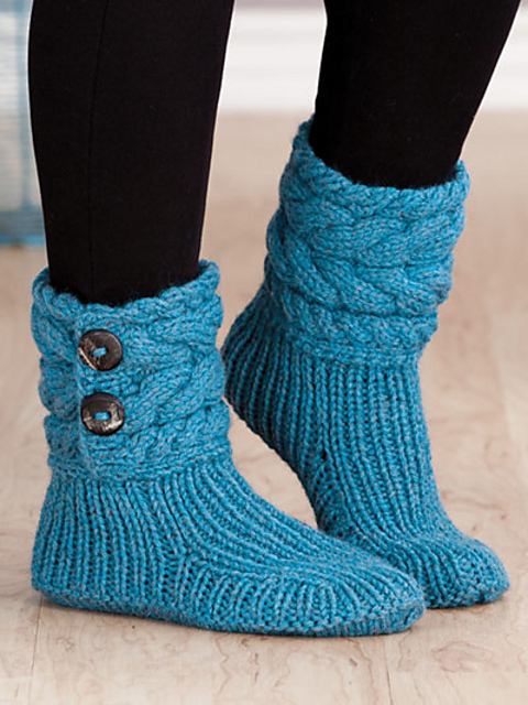 Cable Cuffed Boots