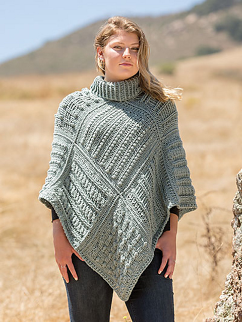 Rowany Gansey Poncho
