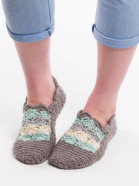 Shell Texture Slippers