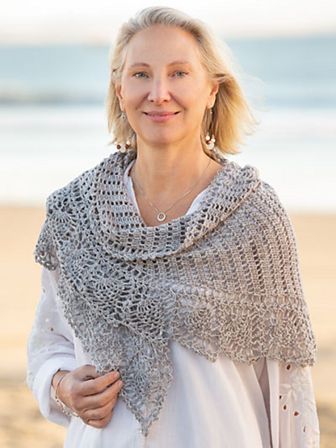 Pineapple Rain Shawl