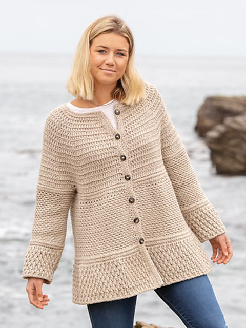 Ravelry Trinity Cardigan pattern by Lena Skvagerson