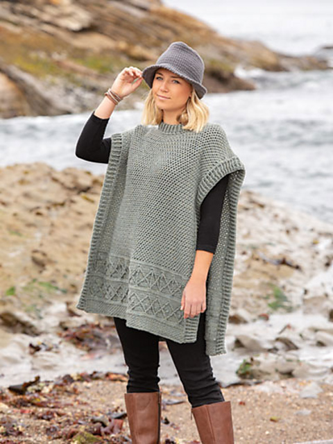 Vivid Poncho & Fedora Hat