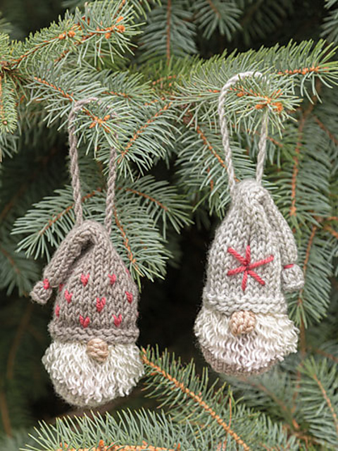 Gnome Ornaments (Knit)