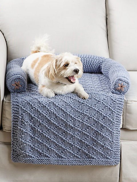 Knit Pet Couch Cover