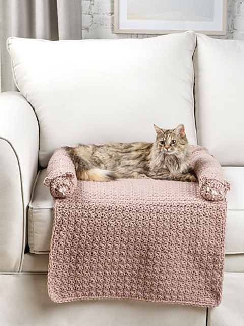 Crochet Pet Couch Cover