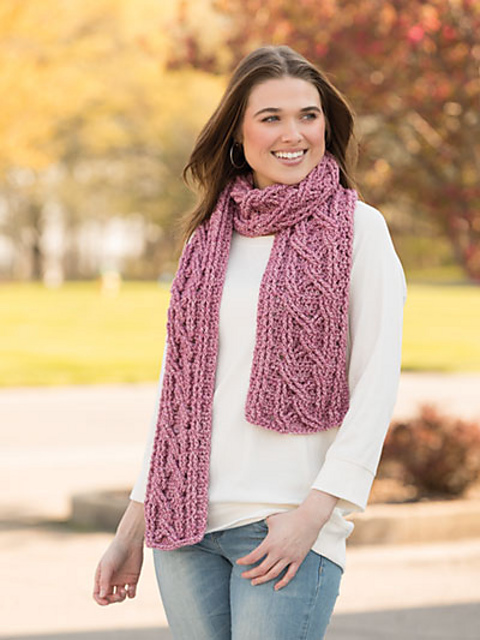 Crazy for Cables Scarf