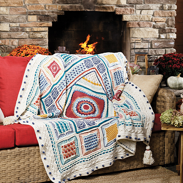 Ravelry: Moroccan Tile Knit Afghan pattern by Lena Skvagerson